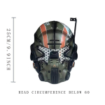 Titanfall 2 Jack Cooper LED-valgustusega Kiivrid Cosplay Kiivrid Halloweeni Kost&uuml;&uuml;m T&auml;iskasvanud Mehele N&auml;omask Maskeraadi Karnevali Peo Rekvisiit black
