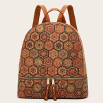 Korgist Seljakott Naistele Boheemlaslik P&auml;evakott Vintage Tr&uuml;kitud K&auml;ekott Teismelise Koolikott Naiste Kerge Mitmeotstarbeline Reisi T&ouml;&ouml; K&auml;ekott one size brown