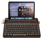 YUNZII QL75 Kirjutusmasina Traadita Retro Mehaaniline Punk Stiilis &Uuml;mar RGB Tehniliste Standardite J&auml;rgi Sertifitseeritud Onyx Taktilne Klaviatuur, Klaviatuur,