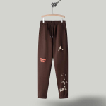 Travis Scott X Mitchell Ness Kapuutsiga Fliisist Dressipluusi Komplekt Meestele Talvine Vabaaja Streetwear Komplekt XL black