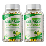 Pslalae Soursop Graviola Kapslid 120 tk &mdash; Immuuns&uuml;steemi Tugi, Igap&auml;evane Heaolutoetus, Toitumuslik Tugi 120*2