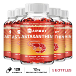 Astaksantiin 12 mg 120 pehmet kapslit &mdash; Antioks&uuml;dandi tugi, Immuuns&uuml;steemi tugi, Igap&auml;evane heaolu 120*5