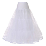Naiste seelik, pahkluu pikk alusseelik, pikendatud joonega pulma seelik pulmadeks &otilde;ues S/M Waist 66-90cm white