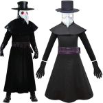 (Must, 7-8 aastat) Laste katkukirurgi mask, kindad, m&uuml;ts, Halloweeni Cosplay kost&uuml;&uuml;m, peokleit 7-8Years must