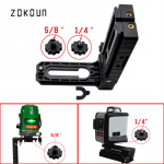 360 p&ouml;&ouml;rlev nivelleerimine 1/4 &ndash;5/8  tolline &uuml;litugev rauast magnetiline adsorptsiooniklamber L-klamber lasertasemem&otilde;&otilde;turi ja laseritaseme statiivi jaoks must