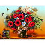 Lillemosaiik-teemantmaal numbrite j&auml;rgi l&otilde;uendil 20X30CM