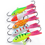 5tk J&auml;&auml;p&uuml;&uuml;gi lant Talvine p&uuml;&uuml;gilant 3D Eyes High Simulation Fishing Jig Bait J&auml;&auml;p&uuml;&uuml;k 5PCS B017