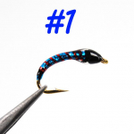 6tk Nymph Fly Fishing Lure konksud Suurus 14 Summer Midge Fishing tarvik 6PCS