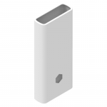 Libisemisvastane pehme silikoonist kaitsev nahka kattev &uuml;mbris Xiaomi Mi Powerbank 2C 20000mAh jaoks 2C 20000mAh valge