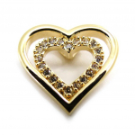 Les Tr&eacute;sors De Lily [B9577] - Pendentif Plaqu&eacute; Or 'Miracle de l'Amour' Blanc kuld