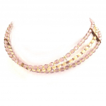 Les Tr&eacute;sors De Lily [D5820] &ndash; disainitud choker 'Kianda Glam' lilla/virsik Heleroosa