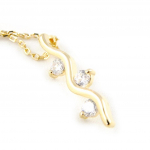 Altesse [H3845] &ndash; valge kullaga kaetud 'C&acirc;lin' kaelakee kuld