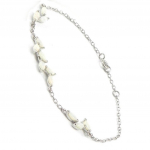 Les Tr&eacute;sors De Lily [I2631] - h&otilde;bedane k&auml;ev&otilde;ru  Goddess Opal  H&otilde;bevalge (roodiumiga kaetud) - 8 mm valge