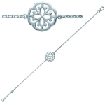 Les Tr&eacute;sors De Lily [J0852] &ndash; h&otilde;bedane k&auml;ev&otilde;ru 'Chor&eacute;ographie' h&otilde;bedane (roodiumiga kaetud) &ndash; 14x14 mm h&otilde;be