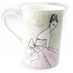 Les Tr&eacute;sors De Lily [I4958] - Cappucino kruus 'Belle Epoque' roosa beež - 110x95 mm Heleroosa