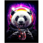 T&auml;ielik 5D Teemantmaaling Loom Panda Teemanttikandid Ristpistes Kodukaunistus K&auml;sitsi valmistatud kingitus 25x30cm