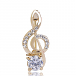 Blucome Rhinestone Note Pross Korsaaž Pikkus 2,5 cm * Laius 1,0 cm kuld