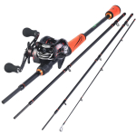 SOUGAYILANG &otilde;ngede ja rullide komplekt 1,8 m/2,1 m heitev &otilde;ngeritv koos 17+1BB heitga &otilde;ngerulliga karpkalap&uuml;&uuml;gi t&ouml;&ouml;riistadele 1.8m& Left handle