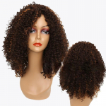 LISI HAIR Afro Women Mood l&uuml;hikesed mustad lokkis parukas S&uuml;nteetilised juuksed naistele wig