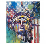 5D Teemantmaal Liberty Teemanttikandid Ristpistes Kodukaunistus K&auml;sitsi valmistatud kingitused Round 20x30cm