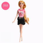 1 komplekt Nukur&otilde;ivad Varrukateta s&auml;rk Topid L&uuml;hikesed p&uuml;ksid Teksad P&uuml;ksid Barbie jaoks Mood Nukud Riided Barbie nukumaja jaoks DIY M&auml;nguasjad