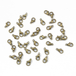 10-100 tk sulamist homaari klambrid konksud kett k&auml;ev&otilde;ru kaelakee pistikute jaoks. DIY ehete leidmise tarvikud 10mm 100pcs