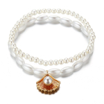 Faux Pearl Scallop Shell ripats jalav&otilde;ru Creative Retro jalatsid
