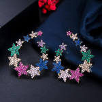 WWJ Rainbow Cubic Zirconia Stars l&otilde;igatud k&otilde;rvar&otilde;ngad mitmev&auml;rviline