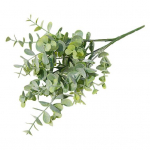 Kunsttaimed Keskkonnas&otilde;bralikud realistliku v&auml;limusega dekoratiivsed kunstrohelised taimed eukal&uuml;pti oks hall/roheline