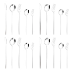 20 tk must s&ouml;&ouml;giriistade komplekt nuga kahvel magustoit lusikas s&ouml;&ouml;giriistad peegel roostevabast terasest lauan&otilde;ud l&auml;&auml;ne k&ouml;&ouml;gi lauan&otilde;ud h&otilde;be