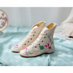 3 v&auml;rvi Mandala vana Pekingi tikitud riidest saapad rahvastiilis ja Oxfordi alus(Suurus 34-41) 38