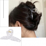 Lihtne geomeetriline kullast metallist juuksek&uuml;&uuml;s naistele t&uuml;drukutele p&auml;rlitega juukseklambrid peapael Juuksen&otilde;el Juuksekrabi juukseklambrid juukseaksessuaarid