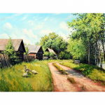 Isetegija 5D teemantmaali maastik Mosaiik Ristpistes Maastiku Teemanttikandid Kaunistused koduks Full Round 20x25CM