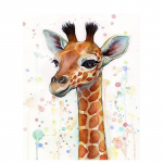 5D DIY teemantmaaling kaelkirjak loomade teemanttikandid t&auml;is &uuml;mmargune teemantmosaiik kodukaunistus Full Round 20x30CM