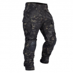 Meeste v&otilde;itlusp&uuml;ksid p&otilde;lvekaitsmetega Army Military Airsoft Tactical Cargo Sportp&uuml;ksid Kamuflaažid Multicam Trekking jahiriided p&otilde;lvega XL