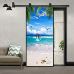 Metsamaastikud 3D uksekleebised Isekleepuvad eemaldatavad linnud maastikutapeet Magamistoa k&ouml;&ouml;gikaunistus Kunst seinamaaling plakat 77x200cm