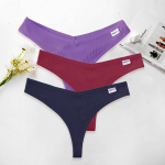 FINETOO 3TK/komplekt Seksikad alusp&uuml;ksid Naistele Puuvillased G-string Naiste Alusp&uuml;ksid Madala v&ouml;&ouml;kohaga stringid T-seljaga intiimsed V-taljega pesu M