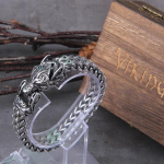 Viking Ouroborose vintage punk k&auml;ev&otilde;ru meestele roostevabast terasest moeehted Hippopi t&auml;navakultuur 21cm