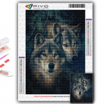 Populaarne 5D isetegemise ristpistega loomahunt maalimine t&auml;ispuur-ristpistes k&auml;sit&ouml;&ouml;komplekt seinakleebis Kodukaunistus Full Round 20X30CM