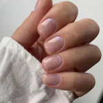 24tk DIY manik&uuml;&uuml;r Full Cover Glitter Gold Line Short Square Fake Nails French JP1958
