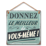Les Tr&eacute;sors De Lily [R4340] &ndash; metallist tahvel &bdquo;Tualettruumid&rdquo; (Anna endast parim! ) - 20x20 cm sinine
