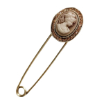 Les Tr&eacute;sors De Lily [R8500] - Pruun  Divine Cam&eacute;e  disainerpross - 7 cm - 25x20 mm pruun
