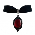 Choker kaelakee Vintage Kleit Samet Klassikaline kunstlik v&auml;&auml;riskivide Naistele Populaarsed aksessuaarid Ehted Kingitused punane