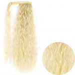 MERISIHAIR 22 34 tolli must ombre blond s&uuml;nteetiline pikk maisi laineline hobusesaba juuksel&otilde;ik, mis &uuml;mbritseb poni saba juuksepikendusi 55 cm