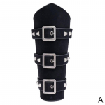 Meeste keskaegne Cosplay Nahast soomusk&auml;esoojendajad Paelad Viking Bracer Aksessuaarid Punk Piraat Aurukinnas Knight K&auml;epael Y6t2 One Size