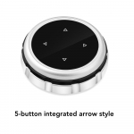 Sobib BMW 1 3 5 7 seeria X1 X3 F25 X5 E70 X6 E71 F30 F10 F07 E90 F11 E92 F20 auto multimeediuminupud iDrive kleebiste jaoks For 5 Button Arrow