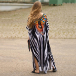 EDOLYNSA Casual Print Kleit Batwing Sleeve Maxi Kleit 2023 Naiste Maroko Kaftani Naiste Bohemian Holiday Beachwear S&auml;&auml;re keskkleidid Q1450 One size must