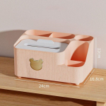 Tissue Box Elutuba Kerge Luksus Tuul Magamistuba Multifunktsionaalne Sahtel Kodu Diivanilaud Kaugjuhtimispult Mitmesugused hoiukastid valge