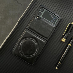 Luksuslik &auml;rinahast Magsafe'i magnetiline juhtmevaba laadimis&uuml;mbris Samsung Galaxy Z Flip 4 5g Z Flip 3 Flip4 Flip3 kaanele for Samsung Z Flip 4