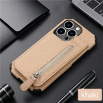 Moodne Slim Fit luksuslik nahast kate iPhone 13 11 12 Pro XR XS Max Mini X 6 7 8 Plus rahakotikaardi pesadele p&otilde;rutuskindel klapp&uuml;mbris for iPhone 14 Pro khaki